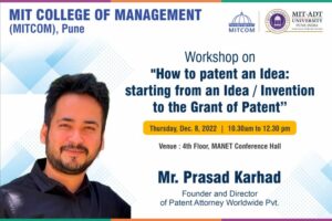 Patent session by Prasad Karhad